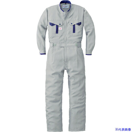 ■AUTO－BI SS(春夏)モデル つなぎ服8410－008シルバーグレー－M 8410008M(1369197)[送料別途お見積り][法人限定][掲外取寄]