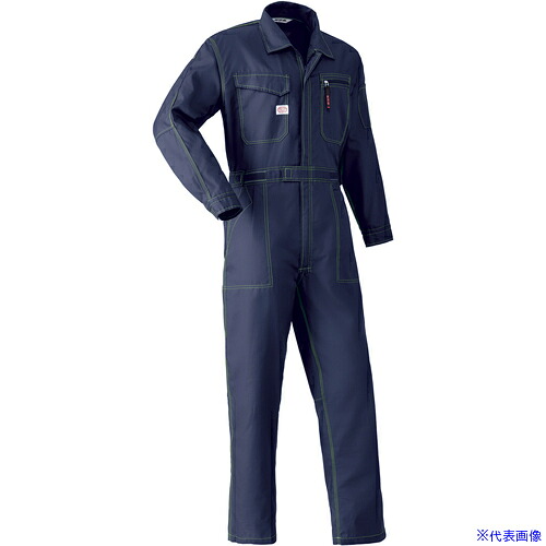 ■AUTO－BI SS(春夏)モデル つなぎ服5910－001ネイビーブルー－4L 59100014L(1369562)[送料別途お見積り][法人限定][掲外取寄]