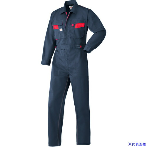 ■AUTO－BI AW(秋冬)モデル つなぎ服8300－001ネイビーブルー－LL 8300001LL(1370511)[送料別途お見積り][法人限定][掲外取寄]
