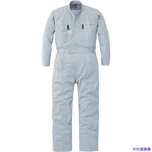 ■AUTO－BI SS(春夏)モデル つなぎ服5700－007グレー－LL 5700007LL(1370559)[送料別途お見積り][法人限定][掲外取寄]