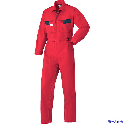 ■AUTO&minus;BI AW(秋冬)モデル つなぎ服8300&minus;005レッド&minus;LL 8300005LL(1370902)[送料別途お見積り][法人限定][掲外取寄]｜ファーストFACTORY