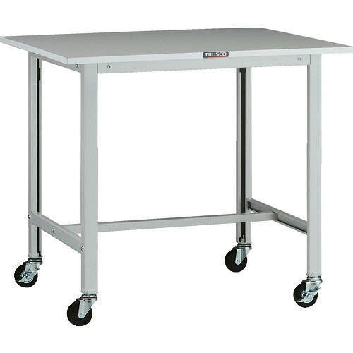 ■TRUSCO 軽荷重作業台(100kg)AO型 900X750XH808 φ75キャスター付 ホワイト色 AOR0975C75(1371675)[法人限定][直送元]｜ファーストFACTORY