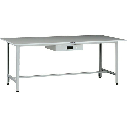 ■TRUSCO 軽荷重作業台(200kg)AO型 1800X900XH740 薄型1段引出付 ホワイト色 AOR1890UDK1(1371700)[法人限定][直送元]｜ファーストFACTORY