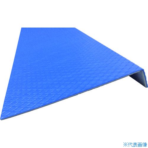 ■ワニ印 ダイヤステップα(アルファ)木造階段用クッション材付ケコミあり幅720mm奥行330mmブルー14枚入 000134(1374097)[法人限定][直送元]｜ファーストFACTORY