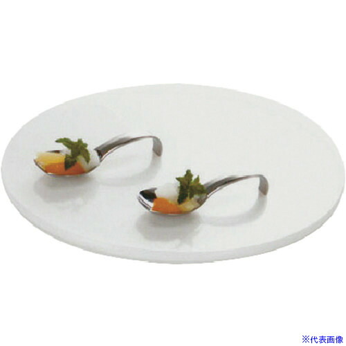 ■TKG アクリルブッフェトレイ 丸ホワイト W0067 L NBT0303(1375654)[送料別途お見積り][法人限定][掲外取寄]｜ファーストFACTORY