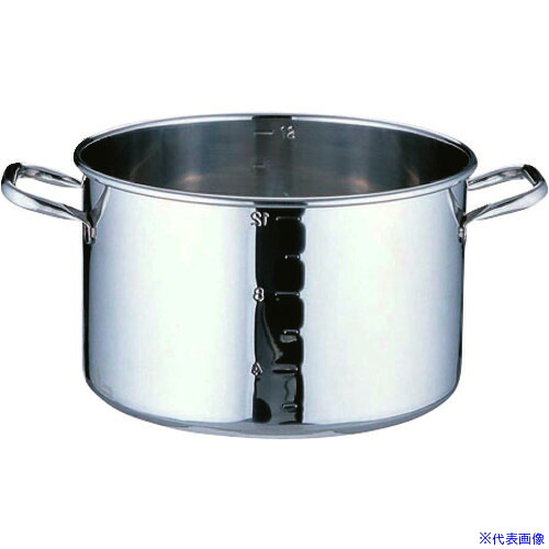 ■TKG SAパワー・デンジ半寸胴鍋 目盛付 蓋無 42cm AHV8942(1383180)[送料別途お見積り][法人限定][掲外取寄]｜ファーストFACTORY