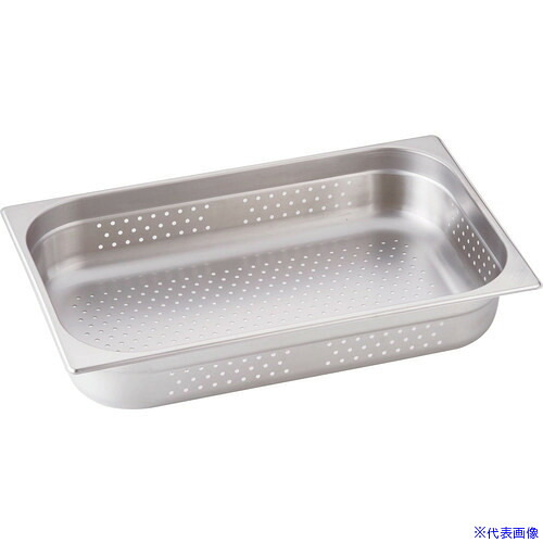 ■TKG ドンナム 18－8穴明ホテルパン 1/1 深さ150mm AHTA105(1392549)[送料別途お見積り][法人限定][掲外取寄]
