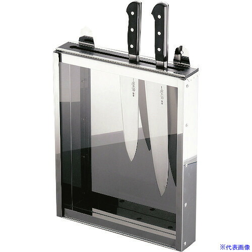 ■TKG 18-0 釘打式ゴム板付前面アクリル 庖丁差 大1段 AHU9201(1395684)[送料別途見積り][法人・事業所限定][掲外取寄]