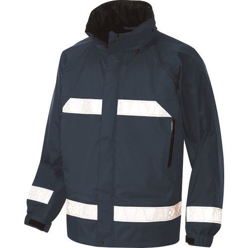 ■アイトス 全天候型リフレクタージャケット(男女兼用) ネイビー 3L 563030083L(1432886)[送料別途見積り][法人・事業所限定][掲外取寄]｜ファーストFACTORY