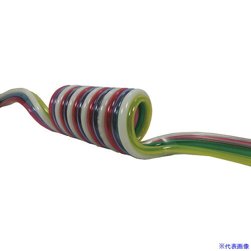 ■チヨダ スパイラルチューブ 耐水性マルチスパイラル 芯数6 外径6mm/使用範囲2108mm 6MES635S(1463759)[送料別途見積り][法人・事業所限定][外直送]