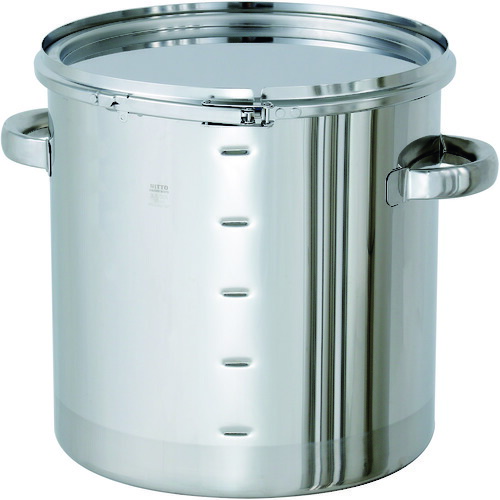 ■MONOVATE ステンレス密閉容器 目盛付(バンド式/EPDM) 45L CTLM39PEL(1474507)[法人・事業所限定][外直送元]