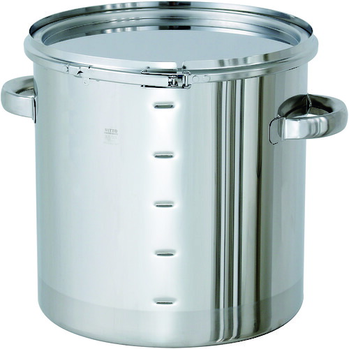 ■MONOVATE ステンレス密閉容器 目盛付(バンド式/FKM) 65L CTLM43PFL(1476033)[法人・事業所限定][外直送元]｜ファーストFACTORY