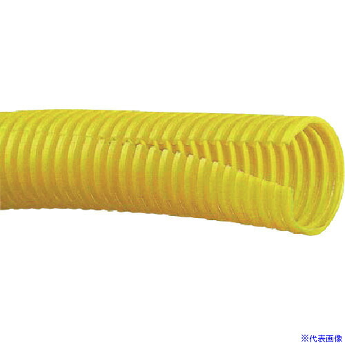 ■PANDUIT コルゲートチューブ ポリエチレン スリット付き黄 内径32.5mm 15.24m CLT125FL4(1477384)[送料別途お見積り][法人限定][メーカー取寄]