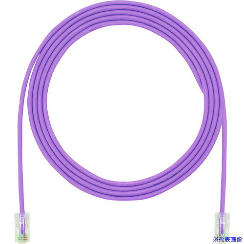 ■PANDUIT カテゴリ5E細径パッチコード 0.5m 紫 UTP28CH0.5MVL UTP28CH0.5MVL(1487344)×10[送料別途お見積り][法人限定][メーカー取寄] 9,004円