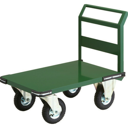 ■TRUSCO 鋼鉄製運搬車 900X600 プレス製空気入タイヤ PH2AR(1495859)[法人限定][直送元]