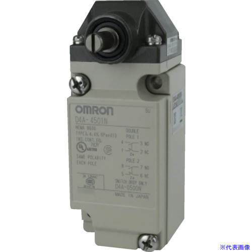 ■OMRON 小形重装備リミットスイッチ 2回路双断形 D4A3101N(1510879)