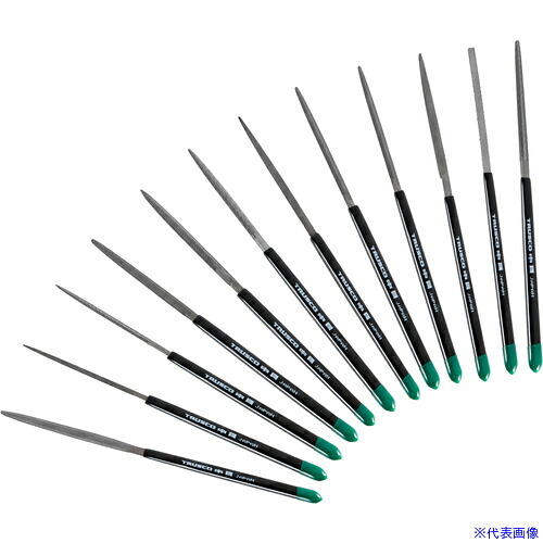 ■TRUSCO 組ヤスリセット 中目 全長170mm(12本組サイズ) TST01202(1515314)｜ファーストFACTORY