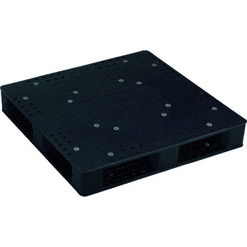 ■RISU リサイクルパレット 576749 JCK&minus;R4・100100両面四方差しブラック PALJCKR4100100PPBK(1525001)[送料別途お見積り][法人限定][外直送]｜ファーストFACTORY