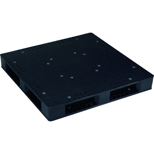 ■RISU リサイクルパレット 578552 JCK&minus;R4・120120両面四方差しブラック PALJCKR4120120BK(1525040)[送料別途お見積り][法人限定][外直送]｜ファーストFACTORY
