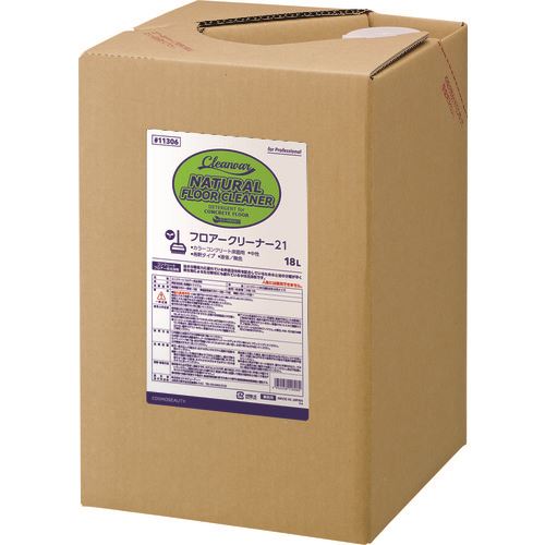 ■モクケン 床用洗剤 フロアクリーナー21 (18L) 11306(1532924)×5[送料別途見積り][法人・事業所限定][外直送]