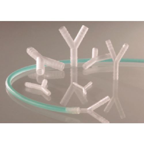 ■レオナ 1206－02 Y型コネクターPVDF5～7mm 87120006(1533620)[送料別途お見積り][法人限定][掲外取寄]