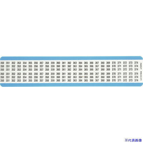 ■PANDUIT ワイヤーマーカー ビニルクロス 表示文字350～374 PCM&minus;350&minus;374 PCM350374(1573966)&times;4[送料別途お見積り][法人限定][掲外取寄]｜ファーストFACTORY