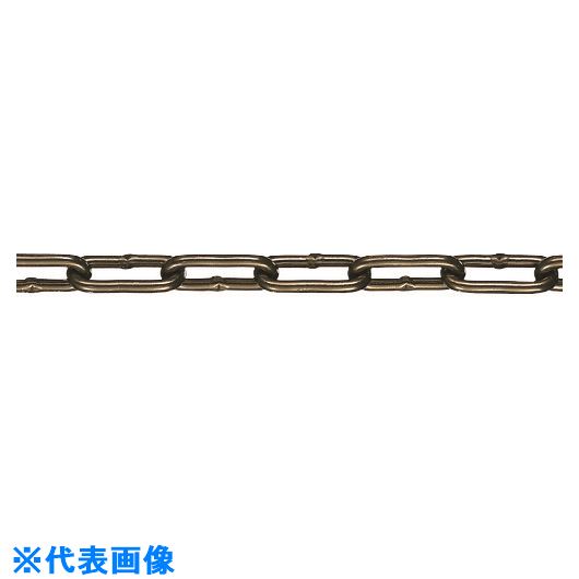 ■水本 【要長さ指定】チューブ保護アルミカラーチェーン ブラウン 5HALC－BN 25.1～26m 5HALCBN26C(1574657)[送料別途お見積り][法人限定][掲外取寄]