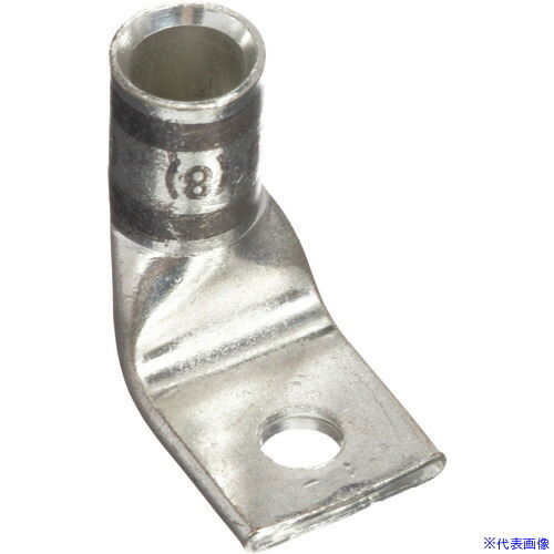 ■PANDUIT 銅製圧縮端子 1穴 電線サイズ AWG4 取付穴サイズ 69mm バレル角度 90度 LCAX4－14F－L LCAX414FL(1577341)[送料別途お見積り][法人限定][掲外取寄]