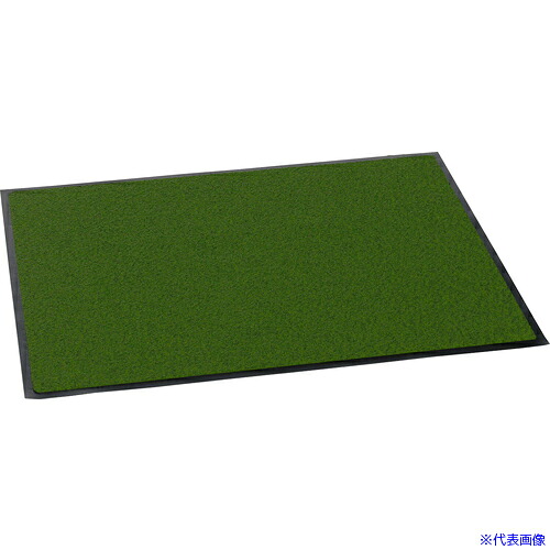 ■コンドル 屋内用ホコリ落し用マット ロンステップマット#12 900mm&times;1200mm R8GN 緑 F112(GN)(1577387)[送料別途お見積り][法人限定]｜ファーストFACTORY