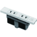 ■Panasonic 家具用ミニWコンセントシロ WF2039W(1578477)×10[送料別途お見積り][法人限定][掲外取寄]