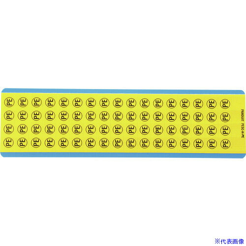 ■PANDUIT 電気シンボルカード黒/黄 68マーカー/カード 10カード/パッケージ PESC－H－PE PESCHPE(1578809)×5[送料別途お見積り][法人限定][掲外取寄]