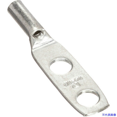 ■PANDUIT 銅製圧縮端子 2穴 電線サイズ AWG10 取付穴サイズ 69mm (1つは細長い穴) LCC10－14JAW－L LCC1014JAWL(1578920)[送料別途お見積り][法人限定][掲外取寄]