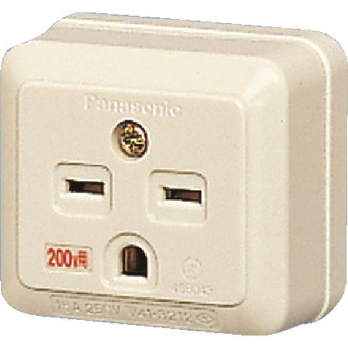 ■Panasonic 接地角型コンセント(250V) WK3012(1580027)×10[送料別途お見積り][法人限定][掲外取寄]