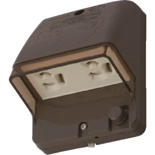 ■Panasonic フル接地防水ダブルコンセント WK4106AK(1583025)×5[送料別途お見積り][法人限定][掲外取寄]