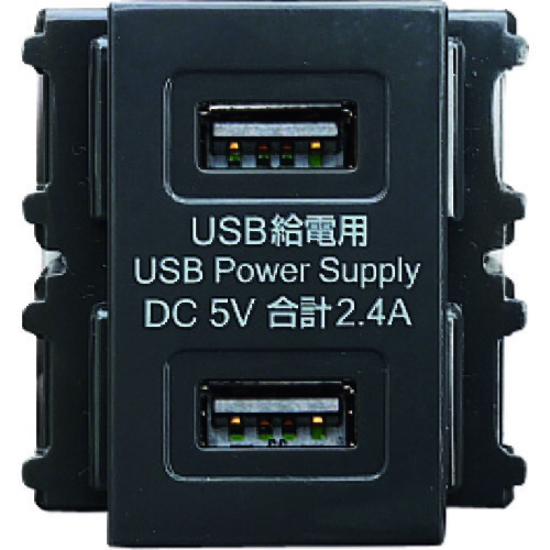 ■SUGATSUNE (210033280)DM2-U2P2-GR埋込充電用USBコンセント DM2U2P2GR(1584980)×10[送料別途お見積り][法人限定][掲外取寄]