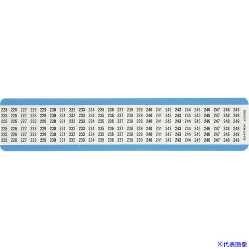 ■PANDUIT ワイヤーマーカー ビニルクロス 表示文字225～249 PCM&minus;225&minus;249 PCM225249(1585211)&times;4[送料別途お見積り][法人限定][掲外取寄]｜ファーストFACTORY