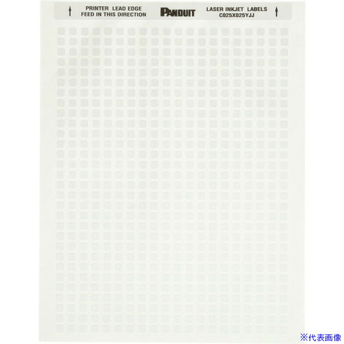 ■PANDUIT レーザープリンター用ラベル コンポーネントラベル 幅 25.4mm x 高さ9.7mm ポリエステル 5000 枚入り C100X038YJJ C100X038YJJ(1585271)[送料別途お見積り][法人限定][メーカー取寄]