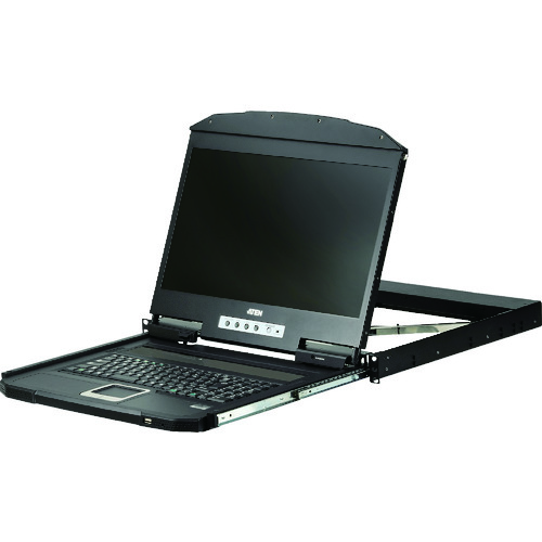 ■ATEN コンソールドロワー/VGA/18.5LCD/1366x768/ショートラック対応/ロングレール同梱 CL3100NXJJL(1587748)[法人限定][直送元]｜ファーストFACTORY