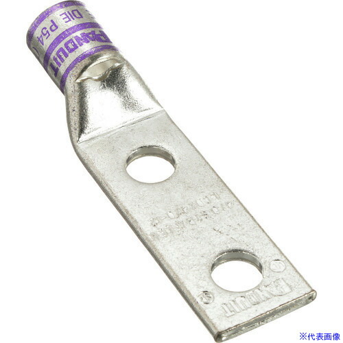 ■PANDUIT 銅製圧縮端子 2穴 電線サイズ AWG4/0 取付穴サイズ 12.7mm 取付穴間隔 44.5mm LCDX4/0－12－X LCDX4012X(1588352)[送料別途お見積り][法人限定][掲外取寄]