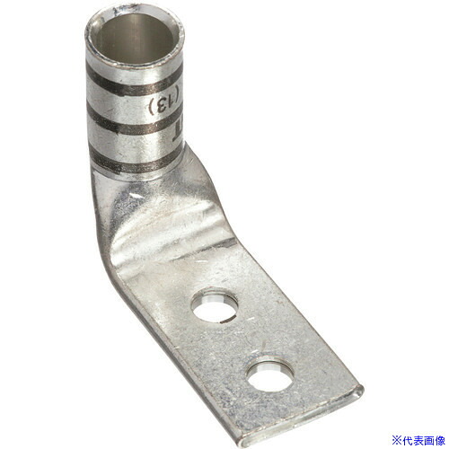 ■PANDUIT 銅製圧縮端子 2穴 電線サイズ AWG2/0 取付穴サイズ 6.4mm 取付穴間隔 16mm バレル角度 90度 LCD2/0－14AF－X LCD2014AFX(1588431)[送料別途お見積り][法人限定][掲外取寄]