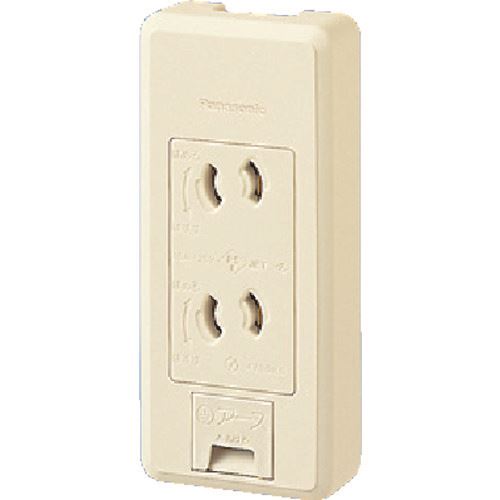 ■Panasonic リファイン露出ET付抜け止めダブルコン WKS317(1594094)×5[送料別途お見積り][法人限定][掲外取寄]
