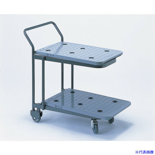 ■OKAMURA フロアカート2段台車 TFW－105RF 1X172PGF31(1617069)[法人限定][直送元]