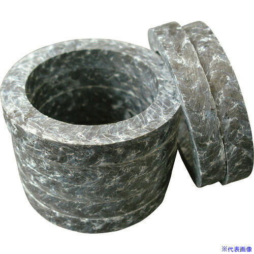 ■Matex 蒸気用低摺動高圧グランドパッキン リング成型品 内径38×外径58×高さ10mm 8535R385810(1661036)×5[送料別途見積り][法人・事業所限定][外直送]