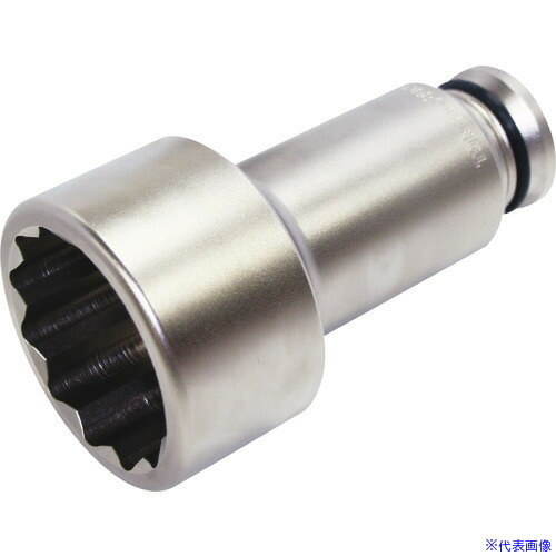 ■TONE インパクト用ソケット(建築用) アンカーボルト用ソケット(12角) 対辺寸法80mm 8AD80L200(1661734)｜ファーストFACTORY