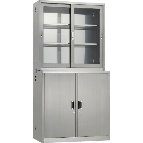 ■TRUSCO SUS304 薬品庫 上下セット W900XD500XH1800 SYHUDS(1666309)[法人限定][直送元]