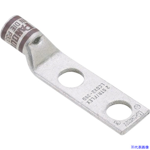 ■PANDUIT 銅製圧縮端子 2穴 電線サイズ AWG2/0 取付穴サイズ 6.4mm 取付穴間隔 16mm LCDX2/0&minus;14A&minus;X LCDX2014AX(1669835)&times;2[送料別途お見積り][法人限定][掲外取寄]｜ファーストFACTORY