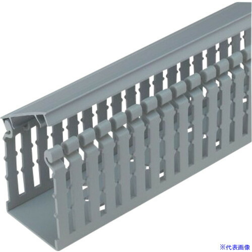 ■PANDUIT ヒンジタイプ配線ダクト(ナロータイプ) ライトグレー HN3X3LG6 6FT(フィート) 1本 HN3X3LG6(1673063)[送料別途お見積り][法人限定][掲外取寄]