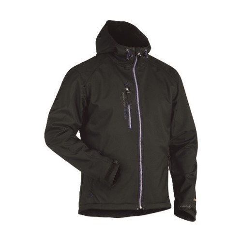 ■BLAKLADER 防風防水ジャケット ブラック&times;コーンフラワーブルー XL 494925179985XL(1675497)[送料別途見積り][法人・事業所限定][掲外取寄]｜ファーストFACTORY