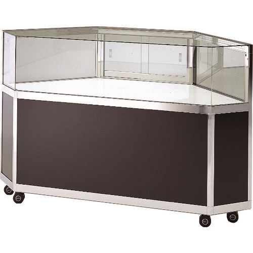 ■ハヤノ エクシード コーナー平ケースCK2 シルバー プッシュ錠付 CK245SP(1675875)[送料別途お見積り][法人限定][外直送]｜ファーストFACTORY