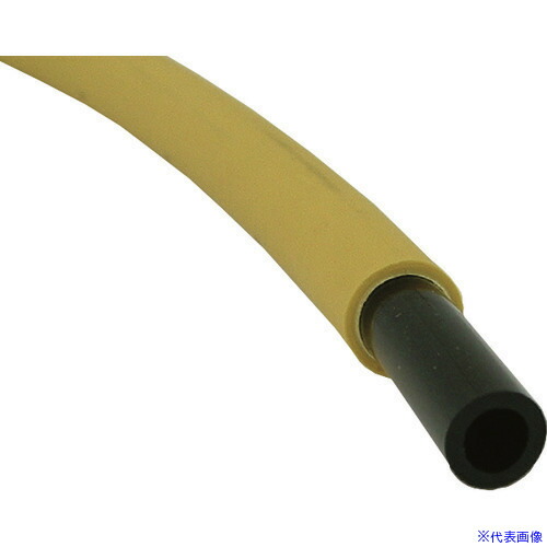 ■チヨダ エルフレックス スパッタ防止用二重管チューブ 8mm/100m 黄 LE8Y100M(1676257)